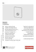 Preview for 1 page of Franke 2030040072 Installation And Operating Instructions Manual