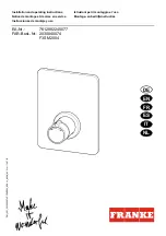 Preview for 1 page of Franke 2030040074 Installation And Operating Instructions Manual