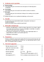 Preview for 36 page of Franke 2030040074 Installation And Operating Instructions Manual