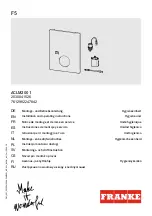 Franke 2030041526 Installation And Operating Instructions Manual preview