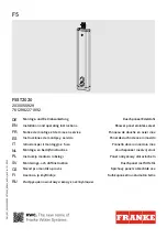 Preview for 1 page of Franke 2030055929 Installation And Operating Instructions Manual