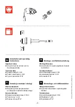 Предварительный просмотр 2 страницы Franke 2030057940 Installation And Operating Instructions Manual