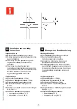 Preview for 3 page of Franke 2030066483 Installation And Operating Instructions Manual