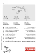 Franke 2030066490 Installation And Operating Instructions Manual предпросмотр