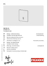 Preview for 1 page of Franke 2030067743 Installation And Operating Instructions Manual