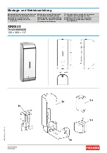 Franke 7612210050220 Installation And Operating Instructions Manual preview