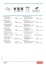 Предварительный просмотр 3 страницы Franke 7612210050220 Installation And Operating Instructions Manual