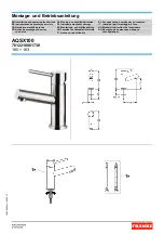 Preview for 1 page of Franke 7612210061738 Installation And Operating Instructions Manual