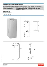 Предварительный просмотр 1 страницы Franke 7612210067310 Installation And Operating Instructions