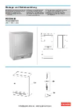 Предварительный просмотр 1 страницы Franke 7612210067372 Installation And Operating Instructions Manual