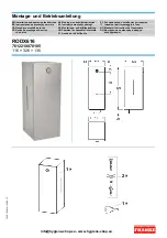 Предварительный просмотр 1 страницы Franke 7612210070105 Installation And Operating Instructions Manual