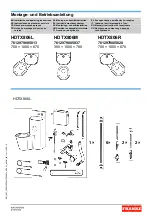 Preview for 1 page of Franke 7612979005813 Installation And Operating Instructions Manual