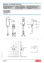 Предварительный просмотр 1 страницы Franke 7612982080531 Installation And Operating Instructions Manual