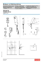 Preview for 1 page of Franke 76129821109782 Installation And Operating Instructions Manual