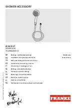 Franke ACXX2007 Installation And Operating Instructions Manual предпросмотр