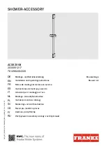 Franke ACXX2008 2030051217 Installation And Operating Instructions Manual предпросмотр