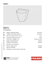 Preview for 1 page of Franke ANIMA ANMX205 Installation And Operating Instructions Manual