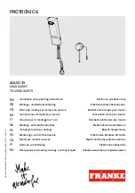 Franke AQUA135 Installation And Operating Instructions Manual предпросмотр