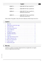 Preview for 3 page of Franke AQUALINE 2000066508 Installation And Operating Instructions Manual