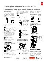 Preview for 2 page of Franke Bremer VIVA KM Cleaning Instructions