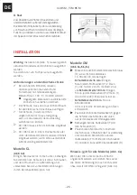 Preview for 26 page of Franke CL 85 M Installation And User Manual