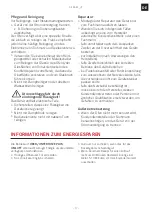Предварительный просмотр 17 страницы Franke COUNTRY FLAT CF 55 M /F Series Installation And User Manual