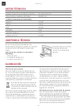 Предварительный просмотр 60 страницы Franke COUNTRY FLAT CF 55 M /F Series Installation And User Manual