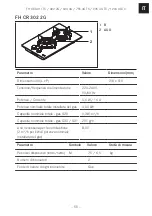 Preview for 55 page of Franke CRYSTAL FH CR 301 1TC Installation Manual