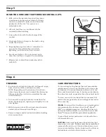 Preview for 4 page of Franke DFD901 Instruction Sheet