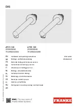 Preview for 1 page of Franke DVS AT99-102 Installation And Operating Instructions Manual