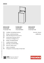 Preview for 1 page of Franke EXOS605EX Installation And Operating Instructions Manual