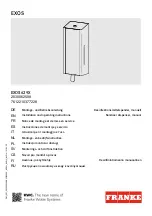 Предварительный просмотр 1 страницы Franke EXOS629X Installation And Operating Instructions Manual