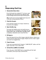 Preview for 9 page of Franke F3D Frozen French Fry Dispenser Operating Manual