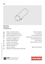 Preview for 1 page of Franke F3E 2030036177 Installation And Operating Instructions Manual