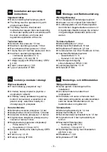 Preview for 3 page of Franke F3EM1022 Installation And Operating Instructions Manual