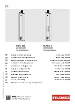 Franke F5LT2024 2030066543 Installation And Operating Instructions Manual предпросмотр