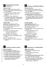 Preview for 3 page of Franke F5S-Therm 2030040242 Installation And Operating Instructions Manual