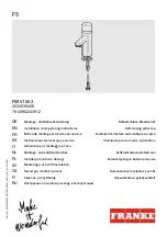 Franke F5S Installation And Operating Instructions Manual предпросмотр