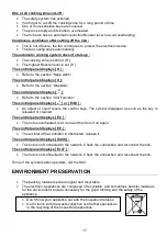 Preview for 17 page of Franke FCE604B1 Use And Care Manual