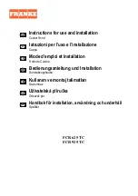 Preview for 1 page of Franke FCR 625 TC Instructions For Use And Installation