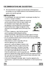 Предварительный просмотр 4 страницы Franke FCR 625 TC Instructions For Use And Installation