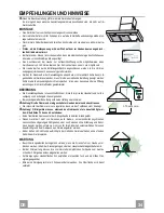 Preview for 34 page of Franke FDB 6078 Instructions For Use And Installation