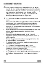 Preview for 37 page of Franke FDF H45 9354 I XS LED0 Instructions For Use And Installation