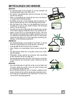 Preview for 28 page of Franke FDL 604 Instructions For Use And Installation