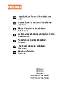 Preview for 1 page of Franke FDL 6064 Instructions For Use And Installation