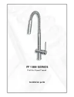 Preview for 1 page of Franke FF 1800 Series Installation Manual