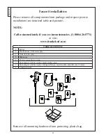 Preview for 3 page of Franke FF 5000 SERIES Installation Manual