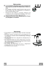 Preview for 41 page of Franke FFC 1005 XS LED0 Instructions For Use And Installation