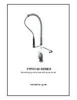 Franke FFPD100 SERIES Installation Manual предпросмотр