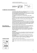 Preview for 27 page of Franke FHBP 604 4I PW T XS Operating And Maintenance Instruction Manual